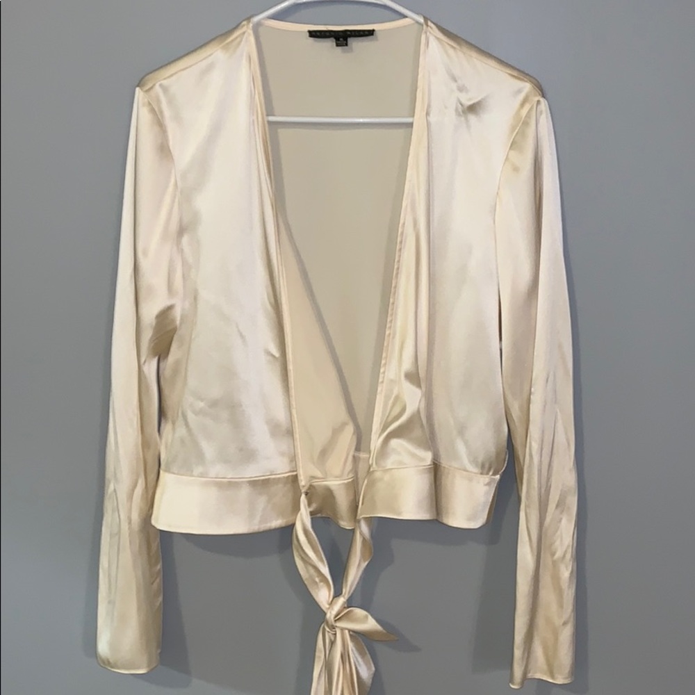 Antonio Melani silk wrap shirt